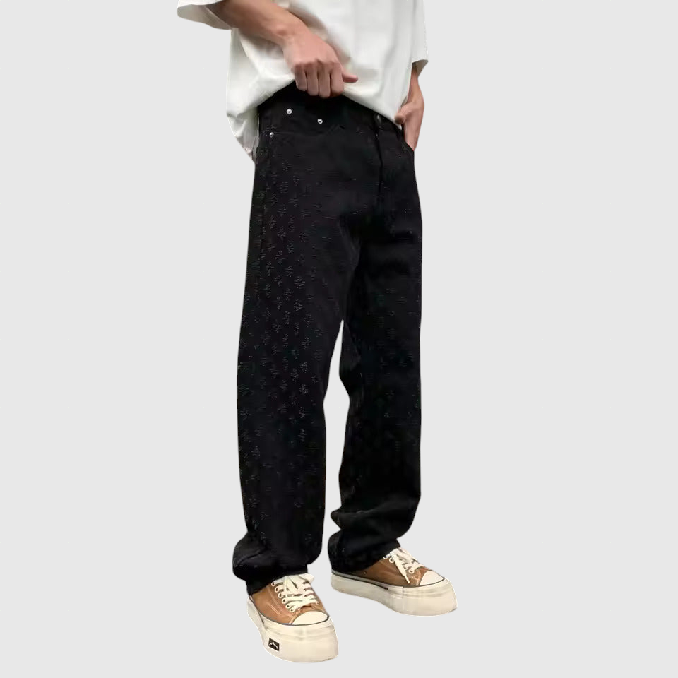 Jacquard farmernadrág