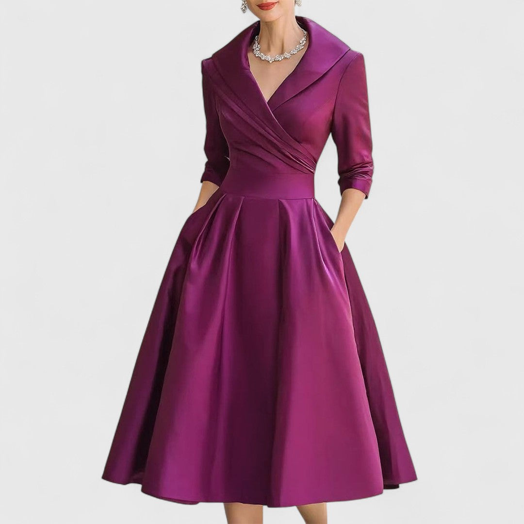 Valerie - Elegáns Midi Ruha
