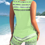 Márcia - Geometrikus mintás tankini