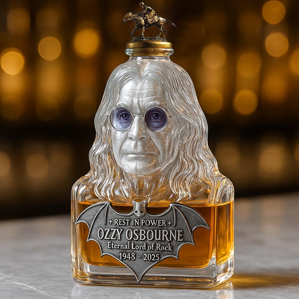 Eternizat üvegben — whisky üveg Ozzy Osbourne tiszteletére