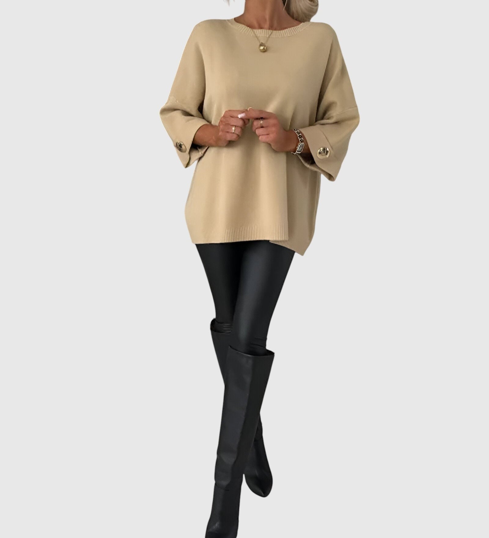 Janel - Elegáns mindennapi pulóver