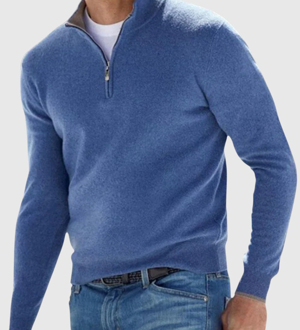 Ödön - Elegáns pulóver cipzárral