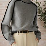 Donna | Elegáns Magasnyakú Pulóver