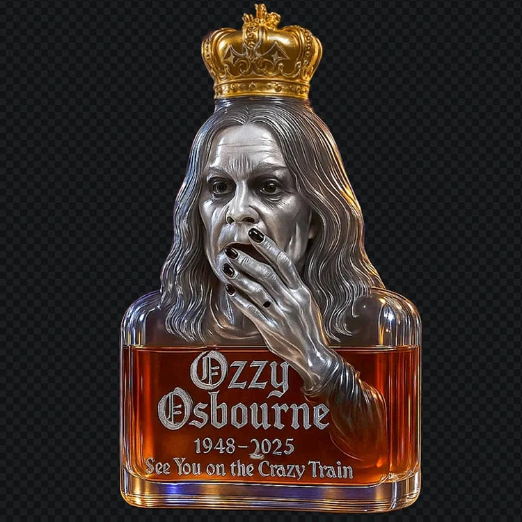 Ozzy Ne vedem a vonat őrült Whiskey üveg