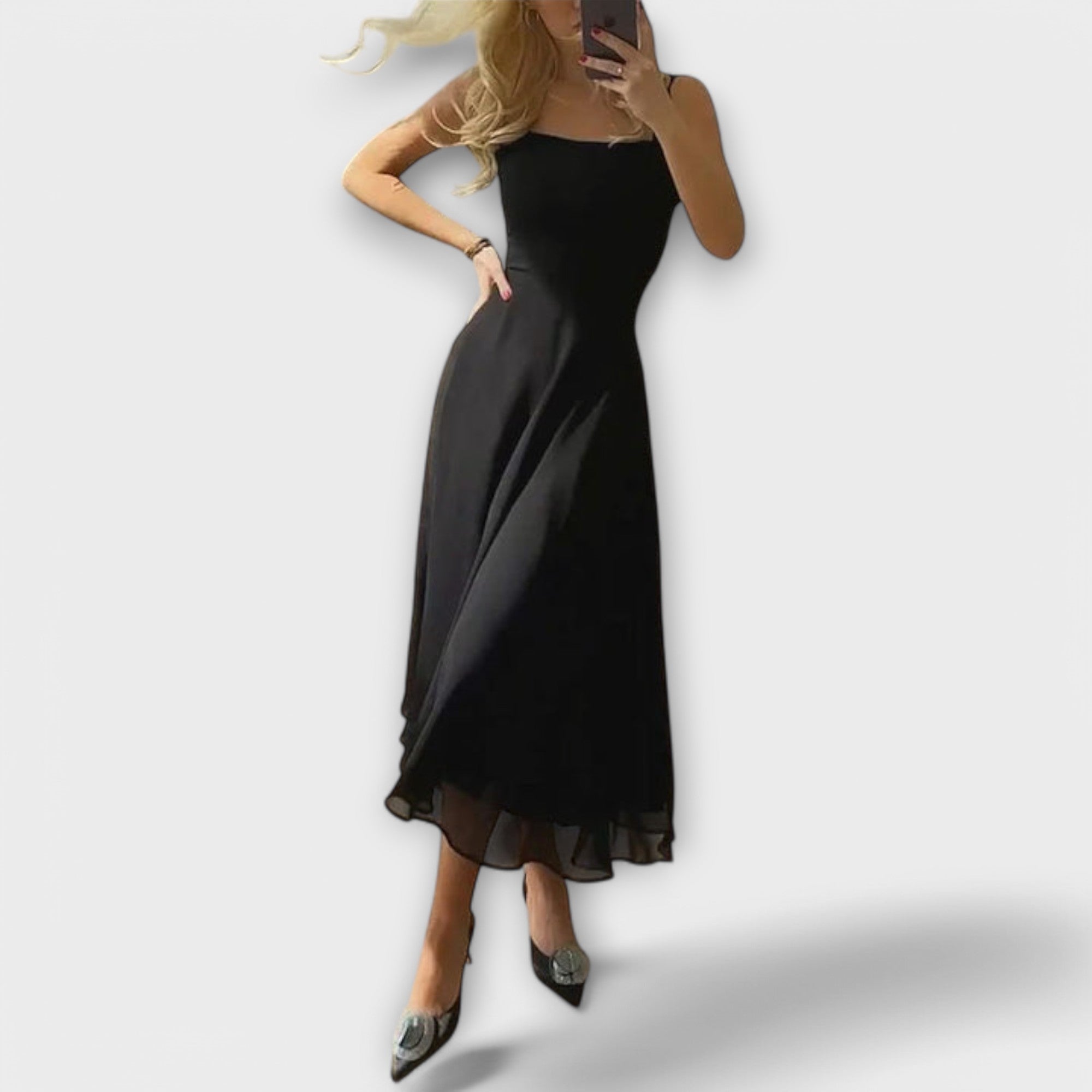 Elegáns keret nélküli ruha