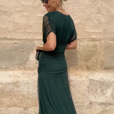 Louise | Elegáns V nyakú Maxi Ünnepi Ruha