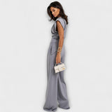 Szofia - Aszimmetrikus szett drapírozott vállakkal