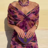 Louise | Elegáns V nyakú Maxi Ünnepi Ruha
