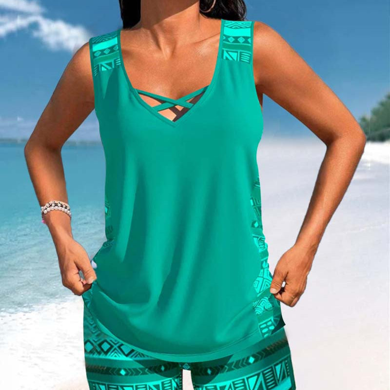 Márcia - Geometrikus mintás tankini