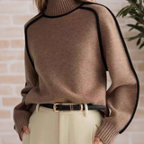 Donna | Elegáns Magasnyakú Pulóver