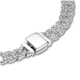 Moissanite-tel díszített Kubai Karkötő