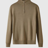 Jenő - Merinó gyapjú pulóver cipzárral Capri