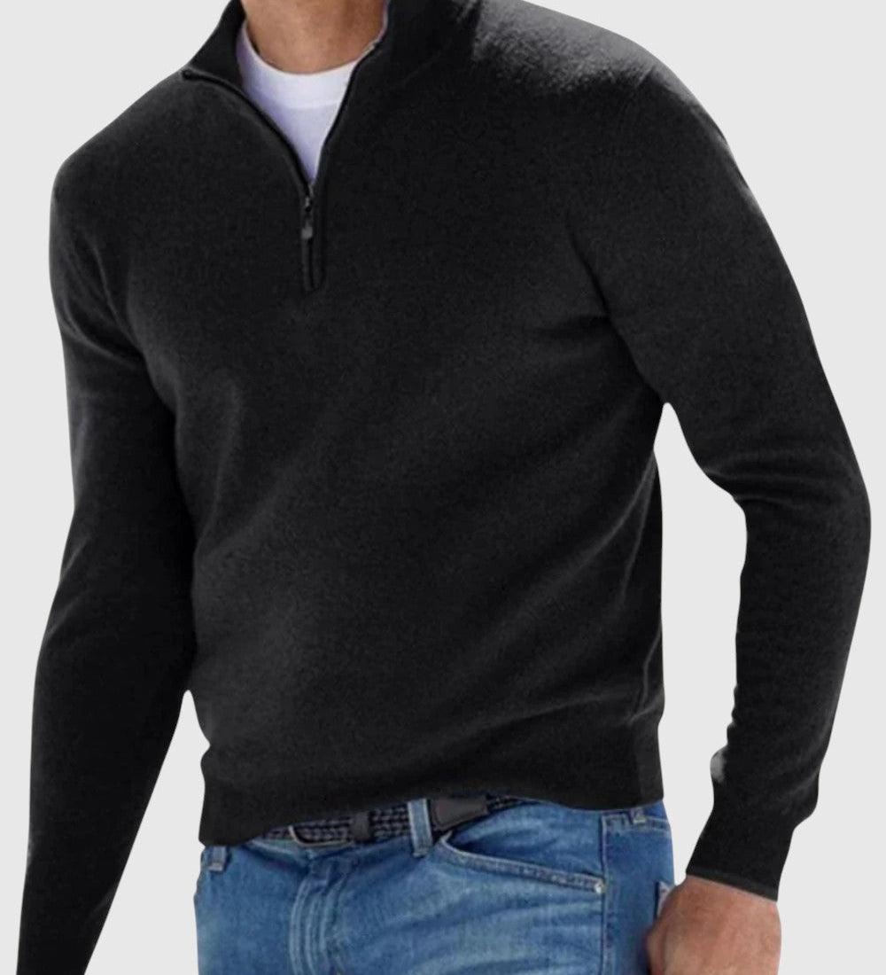 Ödön - Elegáns pulóver cipzárral