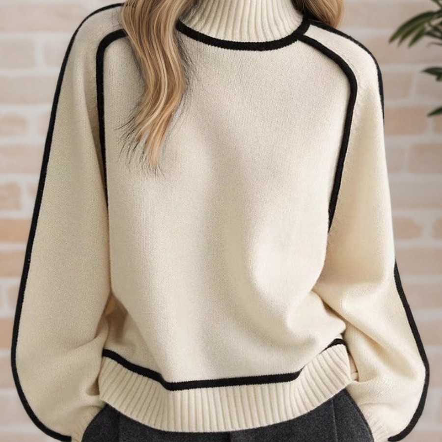 Donna | Elegáns Magasnyakú Pulóver