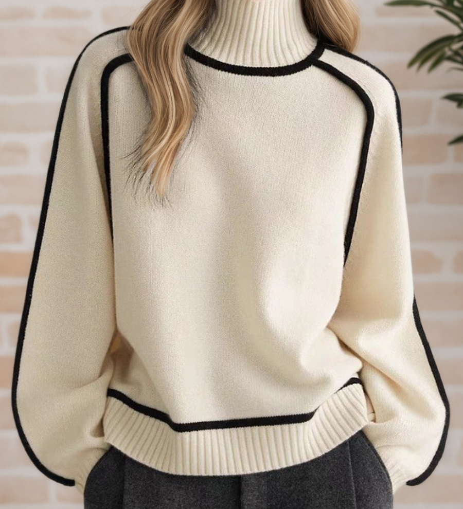 Donna | Elegáns Magasnyakú Pulóver