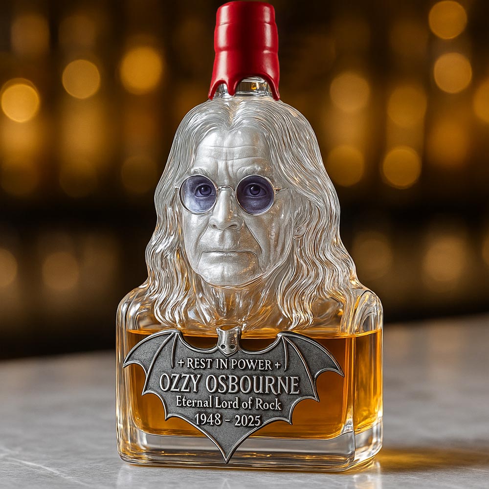 Eternizat üvegben — whisky üveg Ozzy Osbourne tiszteletére