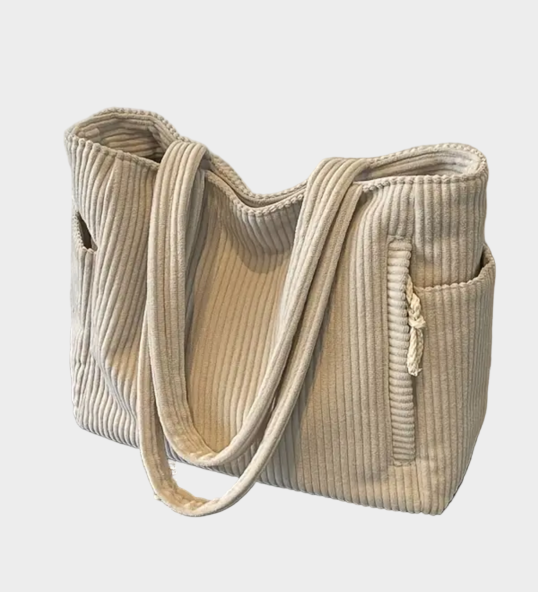 Kötött Oldaltáska Részletes Zsinórcsomóval és Modern Árnyalattal