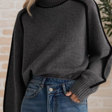 Donna | Elegáns Magasnyakú Pulóver