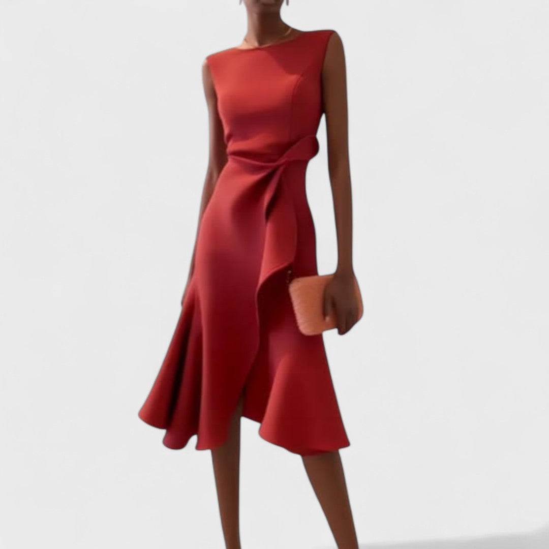 Andrea - Aszimmetrikus ruha elegáns gyűrődésekkel