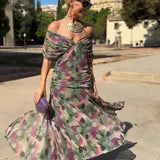 Louise | Elegáns V nyakú Maxi Ünnepi Ruha