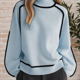 Donna | Elegáns Magasnyakú Pulóver