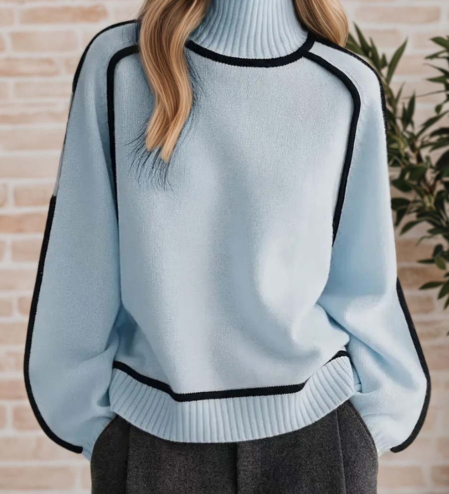 Donna | Elegáns Magasnyakú Pulóver