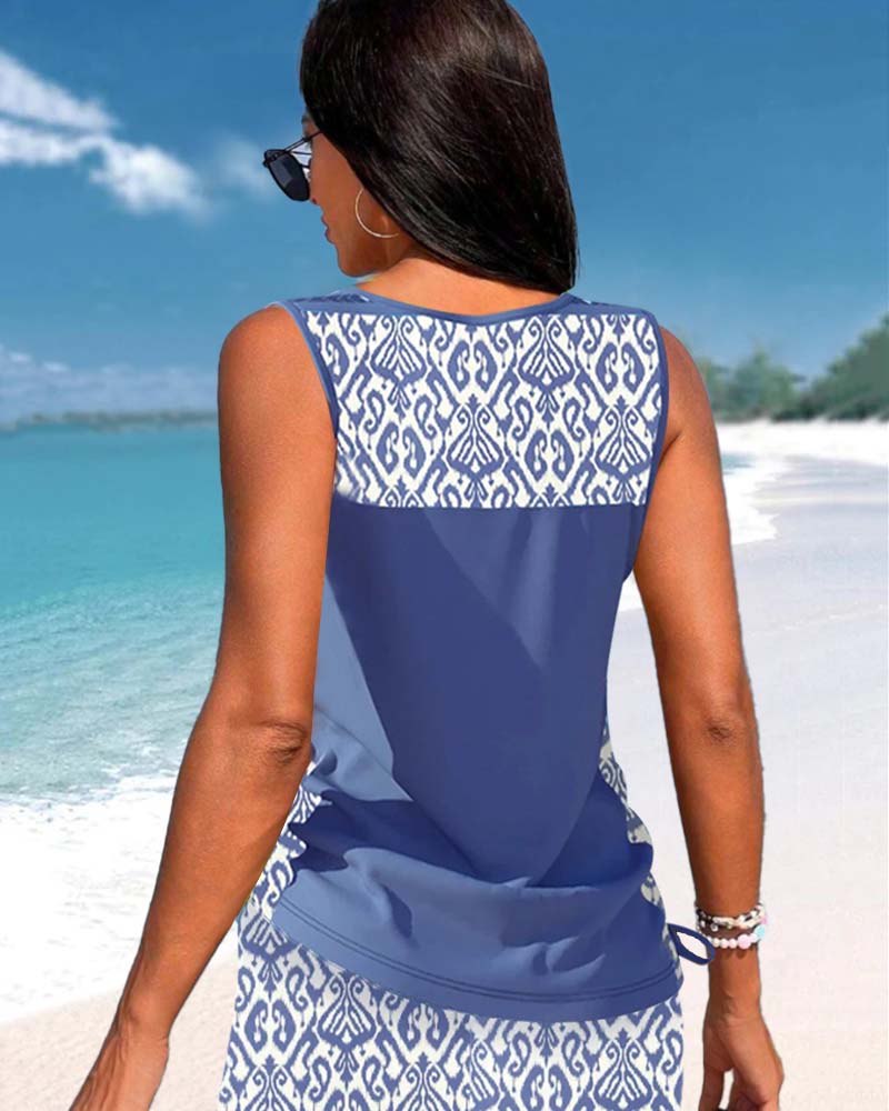 Márcia - Geometrikus mintás tankini