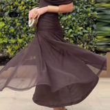 Louise | Elegáns V nyakú Maxi Ünnepi Ruha