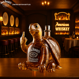 Teknős alakú whisky üveg