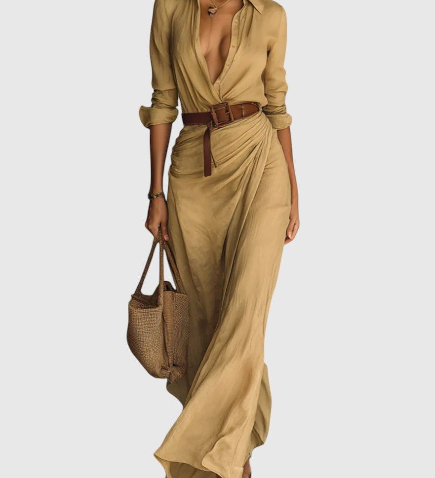 Klara – Elegáns dekoltázsú ruha