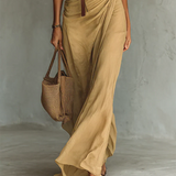 Camille™ | Maxi ruha reverrel és derék övvel