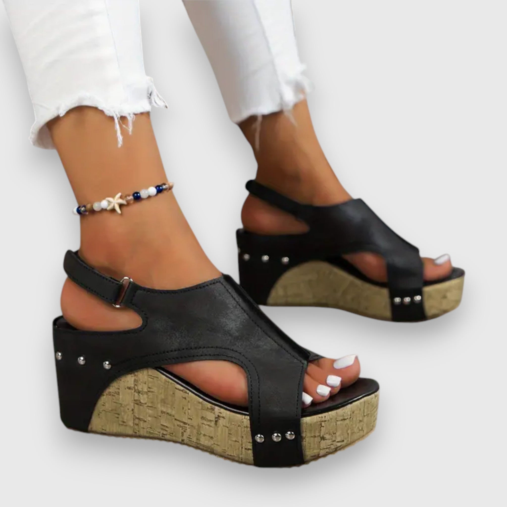 Mia – Vintage platform szandál