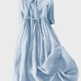 Elegáns galléros ruha