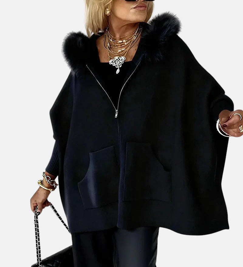 Arabelle - Kényelmes Kapucnis Kabát Törölköző Gallérral