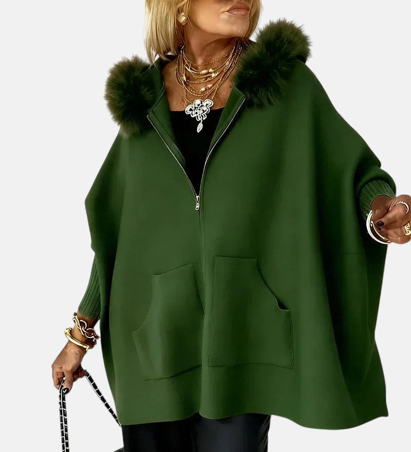 Arabelle - Kényelmes Kapucnis Kabát Törölköző Gallérral