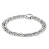 Moissanite-tel díszített Kubai Karkötő