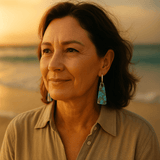 Louise Elena kék fülbevalók
