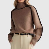 Donna | Elegáns Magasnyakú Pulóver