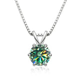 Elegáns Moissanite Solitaire Nyaklánc