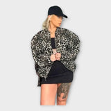 Krisztina - Elegáns pulóver szürke színben