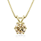 Elegáns Moissanite Solitaire Nyaklánc