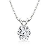Elegáns Moissanite Solitaire Nyaklánc