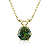 Elegáns Moissanite Solitaire Nyaklánc