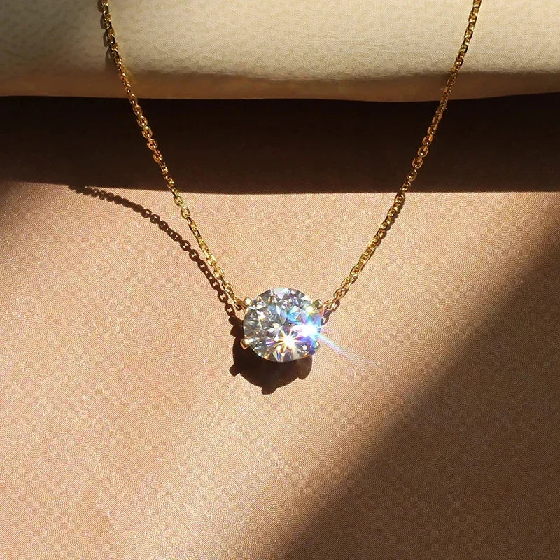 Elegáns Solitaire Nyaklánc Kristállyal
