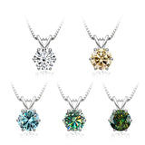 Elegáns Moissanite Solitaire Nyaklánc
