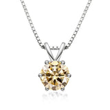 Elegáns Moissanite Solitaire Nyaklánc
