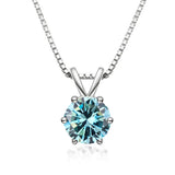 Elegáns Moissanite Solitaire Nyaklánc