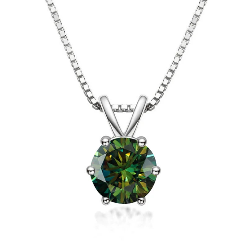 Elegáns Moissanite Solitaire Nyaklánc