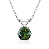 Elegáns Moissanite Solitaire Nyaklánc