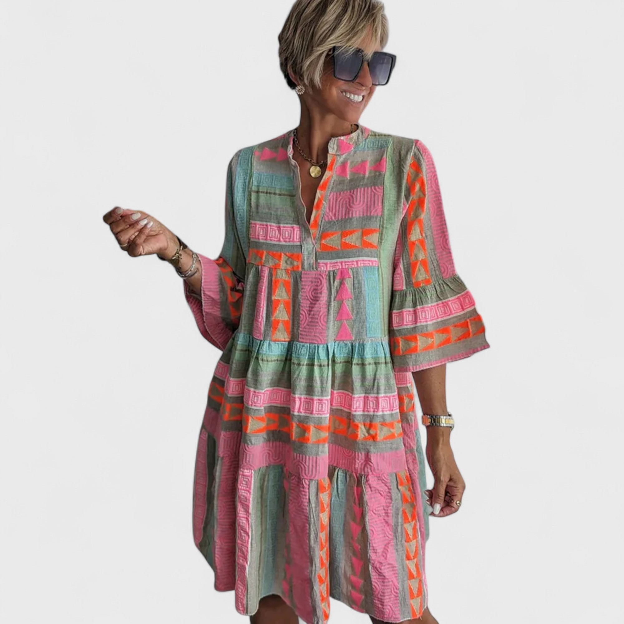Alena - Színes Boho Ruha